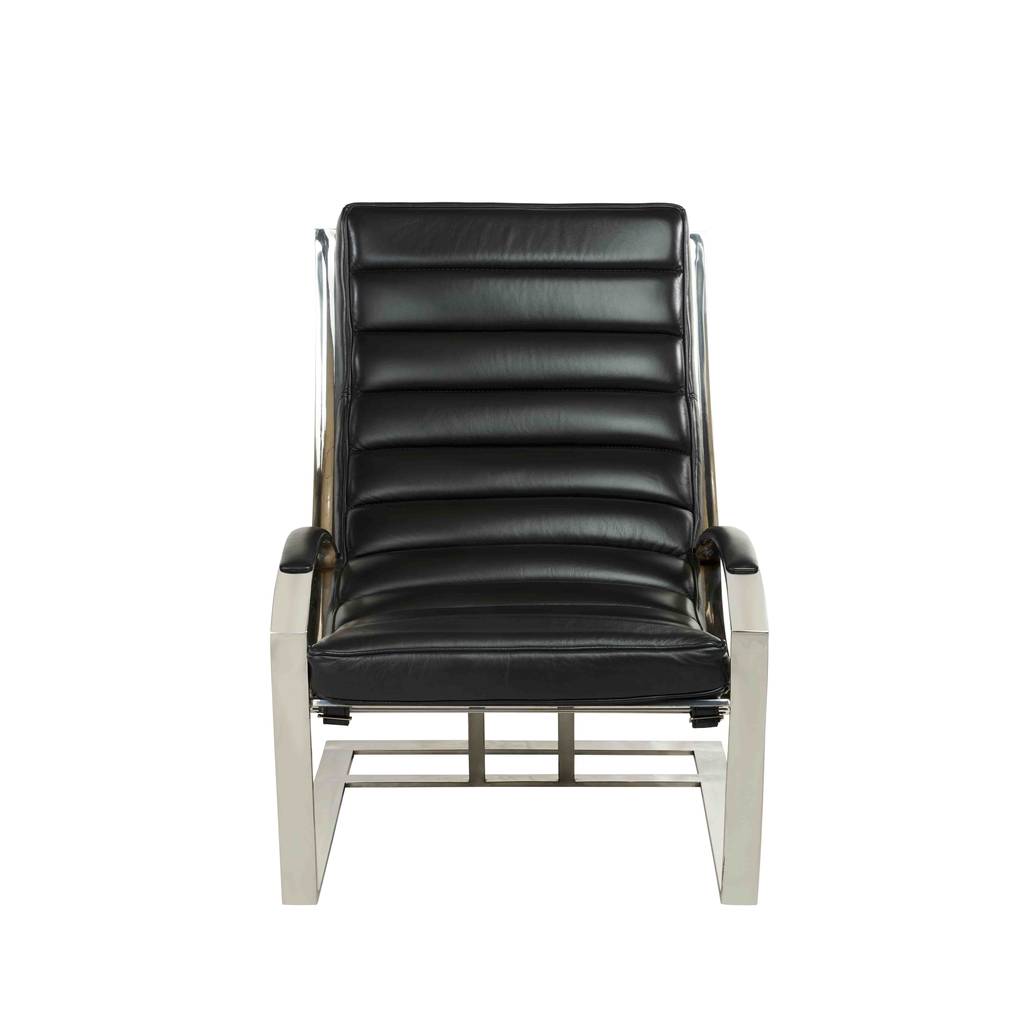 Fauteuil MADRID, cuir noir