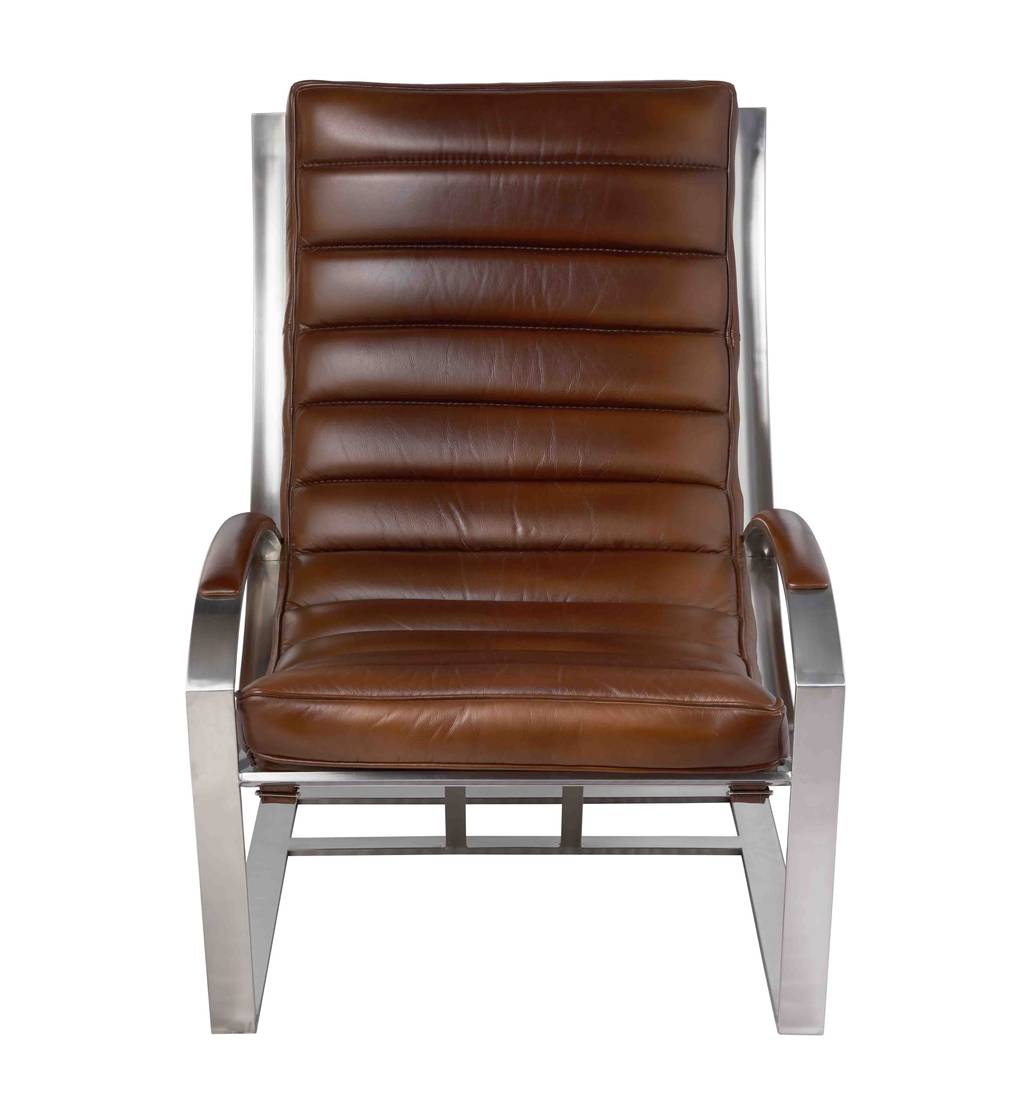 Fauteuil MADRID, cuir vintage