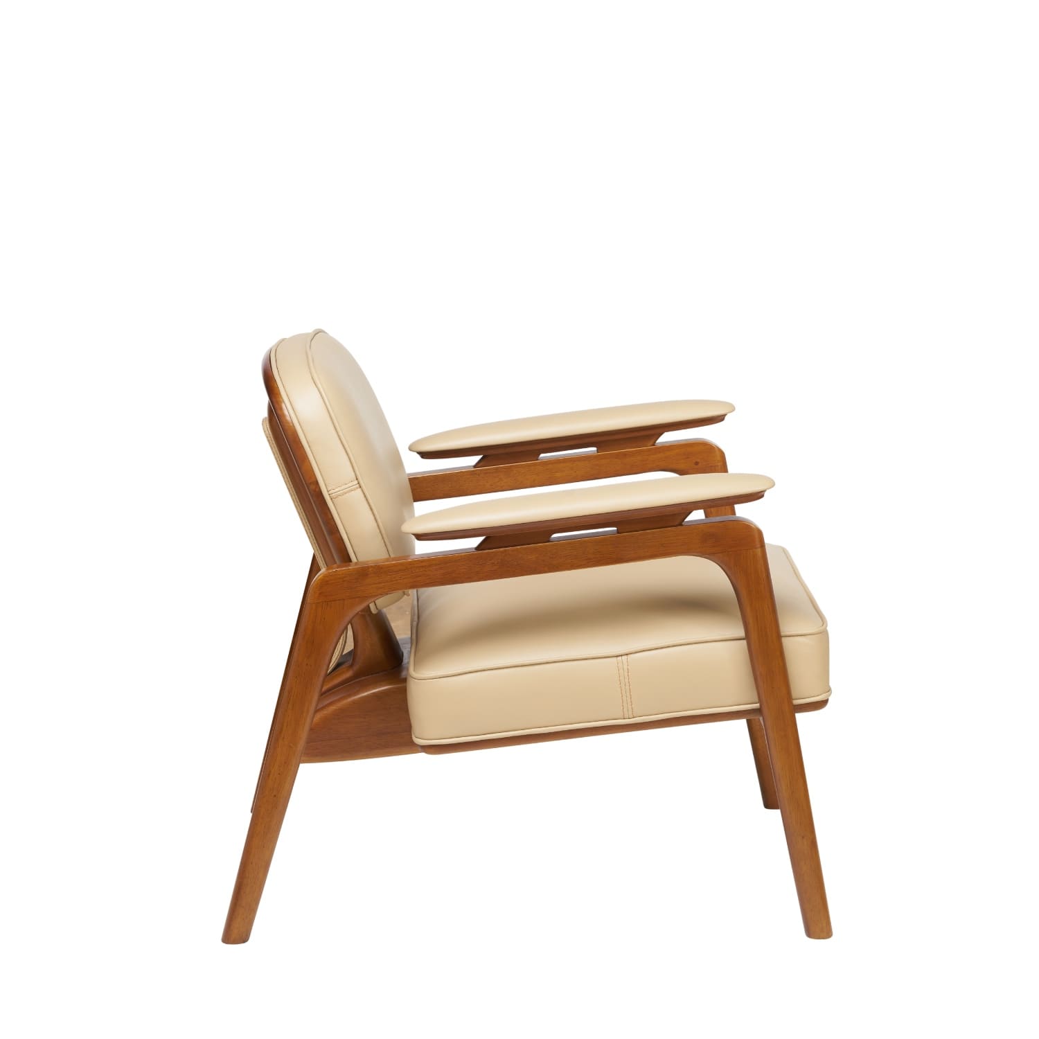 FAUTEUIL ALTA, CUIR WHITE IVORY