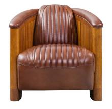 Fauteuil Club CANOE, cuir vintage