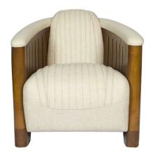 Fauteuil Club CANOE, tissu beige