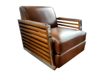 Fauteuil TORINO, cuir vintage